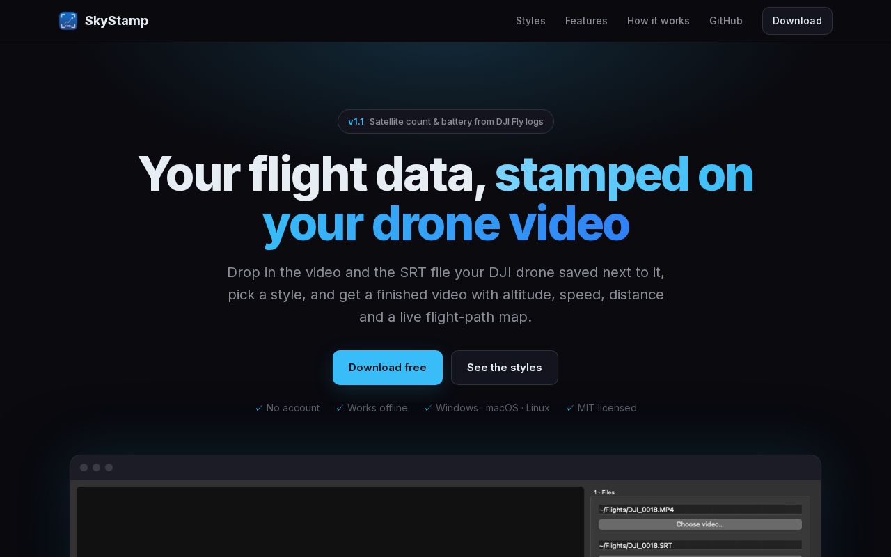 Preview of SkyStamp