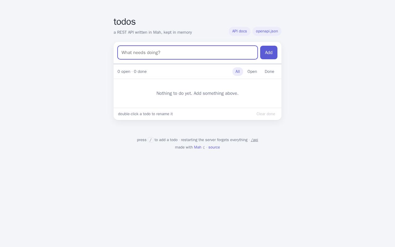 Preview of Mah Todo Demo