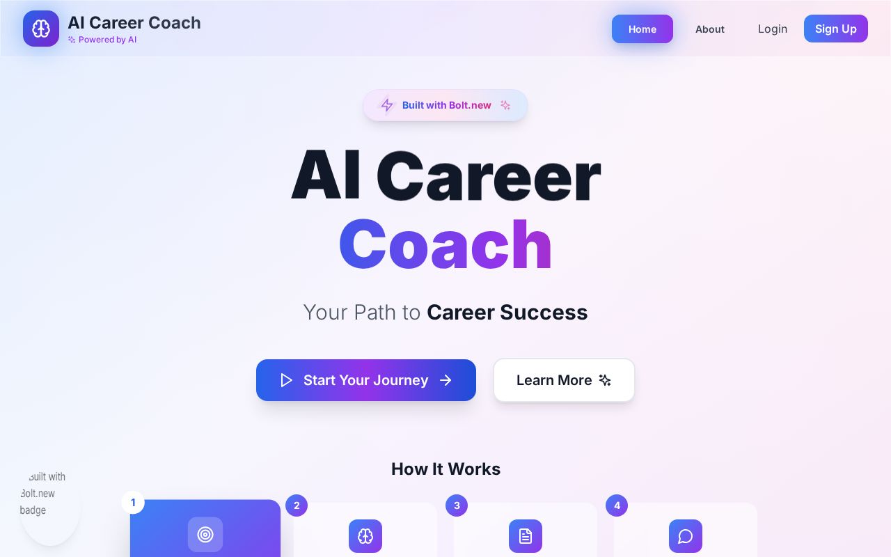 Preview of AI Career Coach