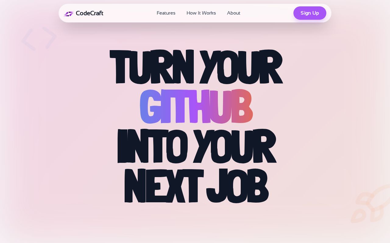 Preview of CodeCraft