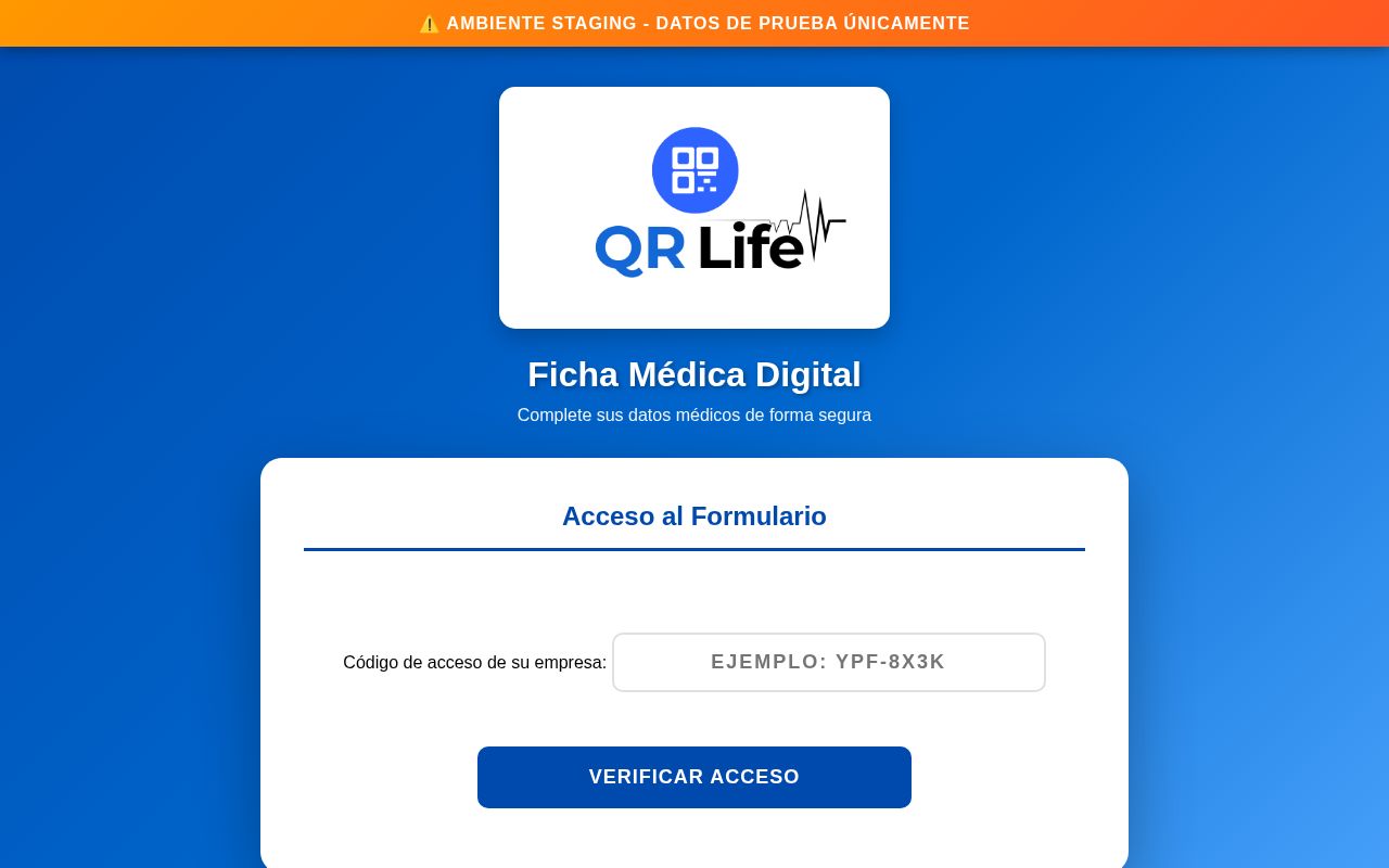 Preview of Qr Life Formulario Staging