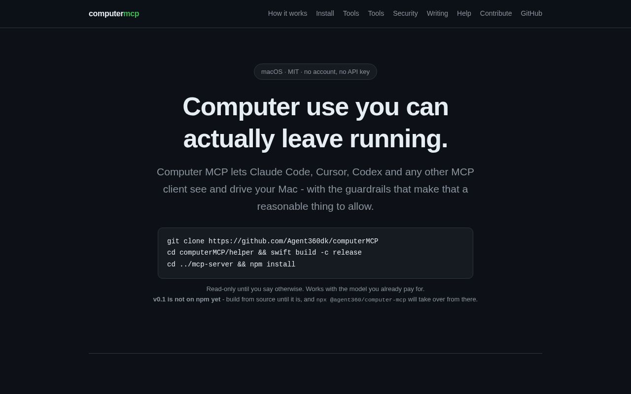 Preview of ComputerMCP