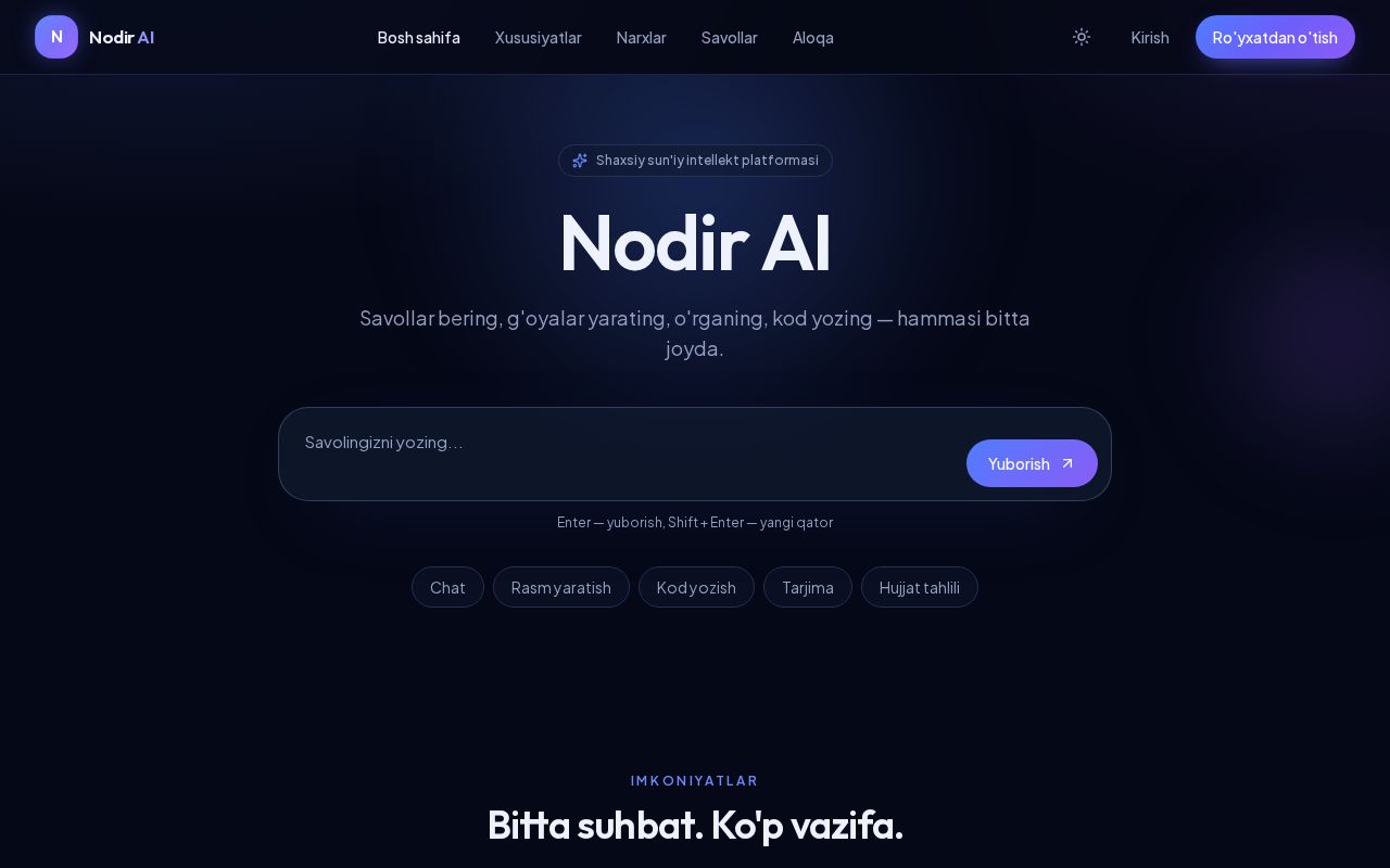 Preview of Nodir Ai