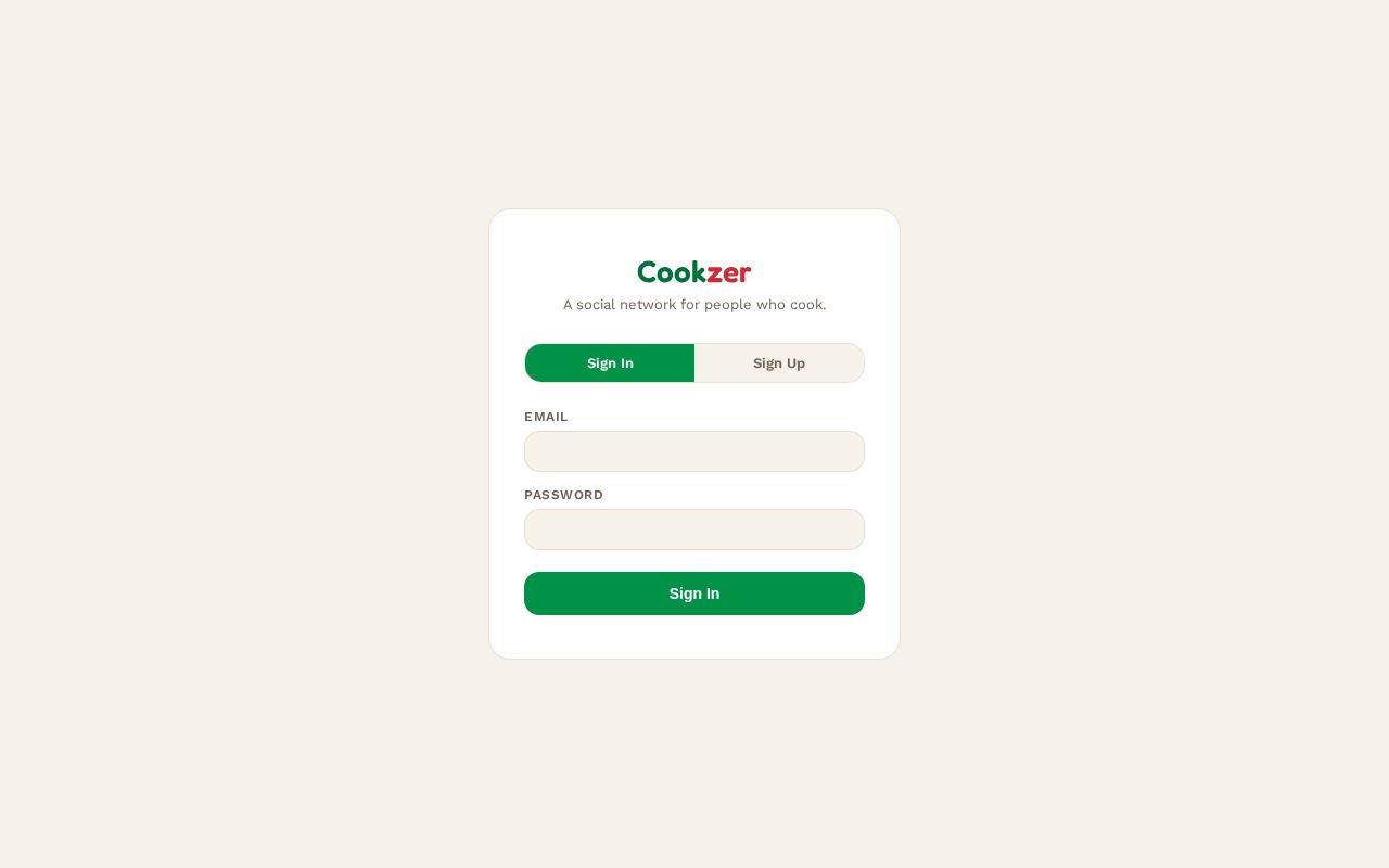 Preview of A social platform where home cooks share recipes, meals, and compete in challenges