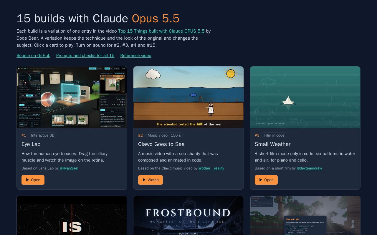 Preview of Opus 5 5 Builds