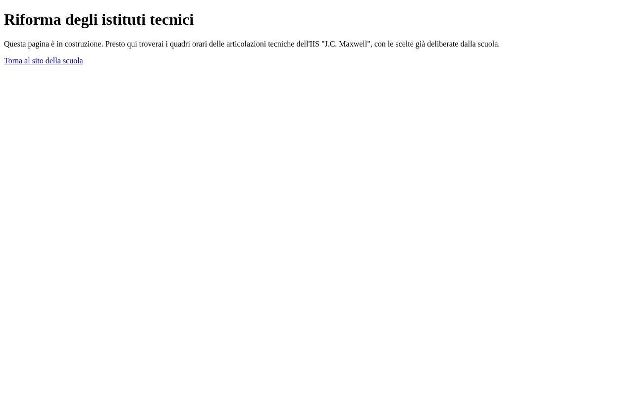 Preview of Riforma degli istituti tecnici