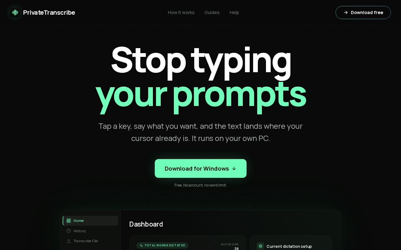 Preview of PrivateTranscribe