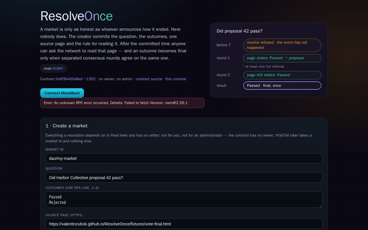 Preview of ResolveOnce