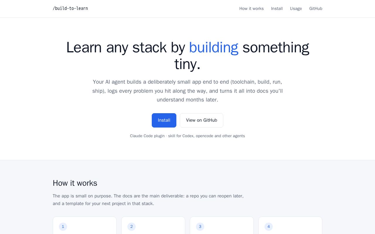 Preview of Build To Learn