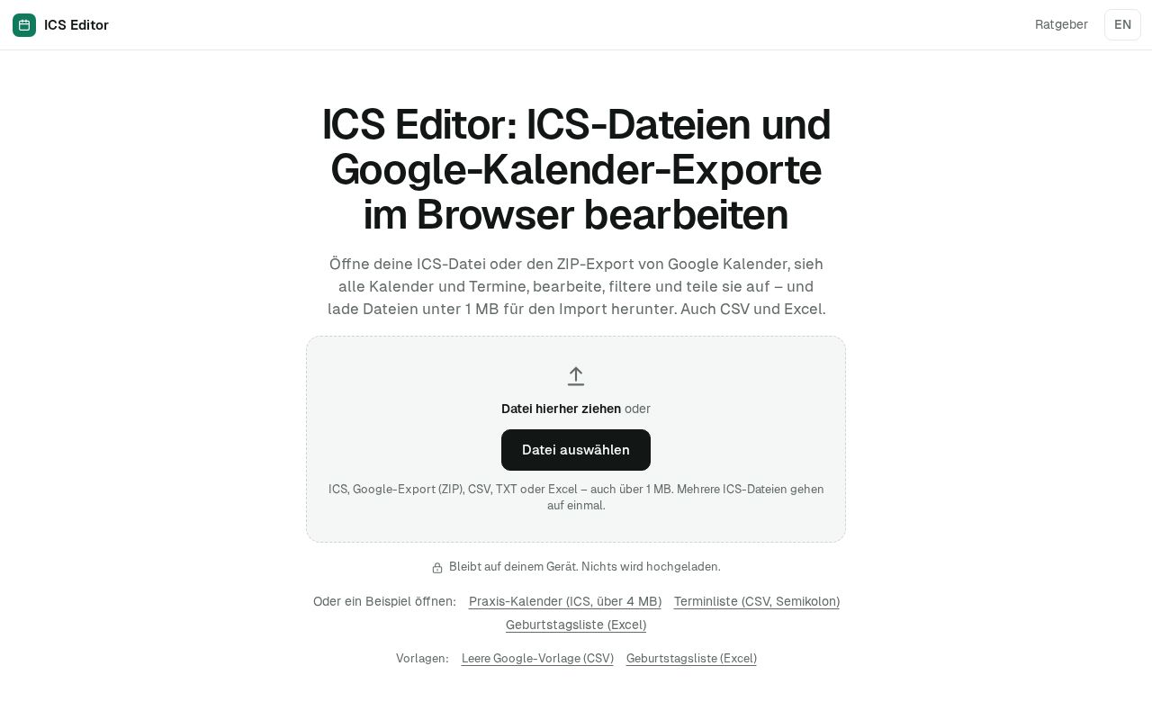 Preview of Ics Editor