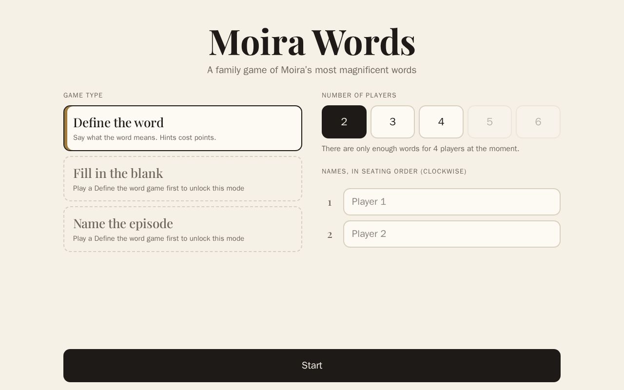 Preview of Moirawordgame