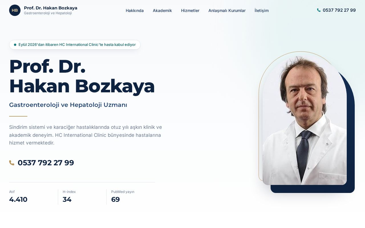 Preview of Prof. Dr. Hakan Bozkaya