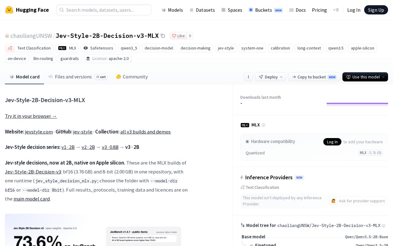 Preview of chaoliangUNSW/Jev-Style-2B-Decision-v3-MLX