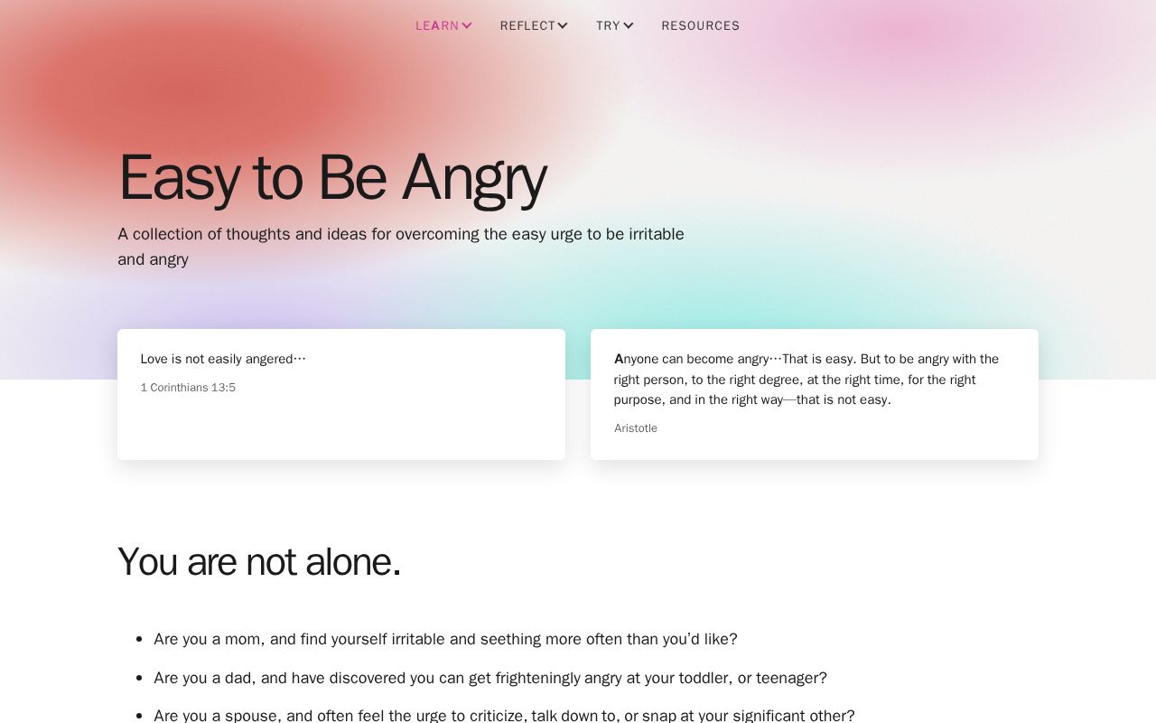 Preview of Easy to Be Angry