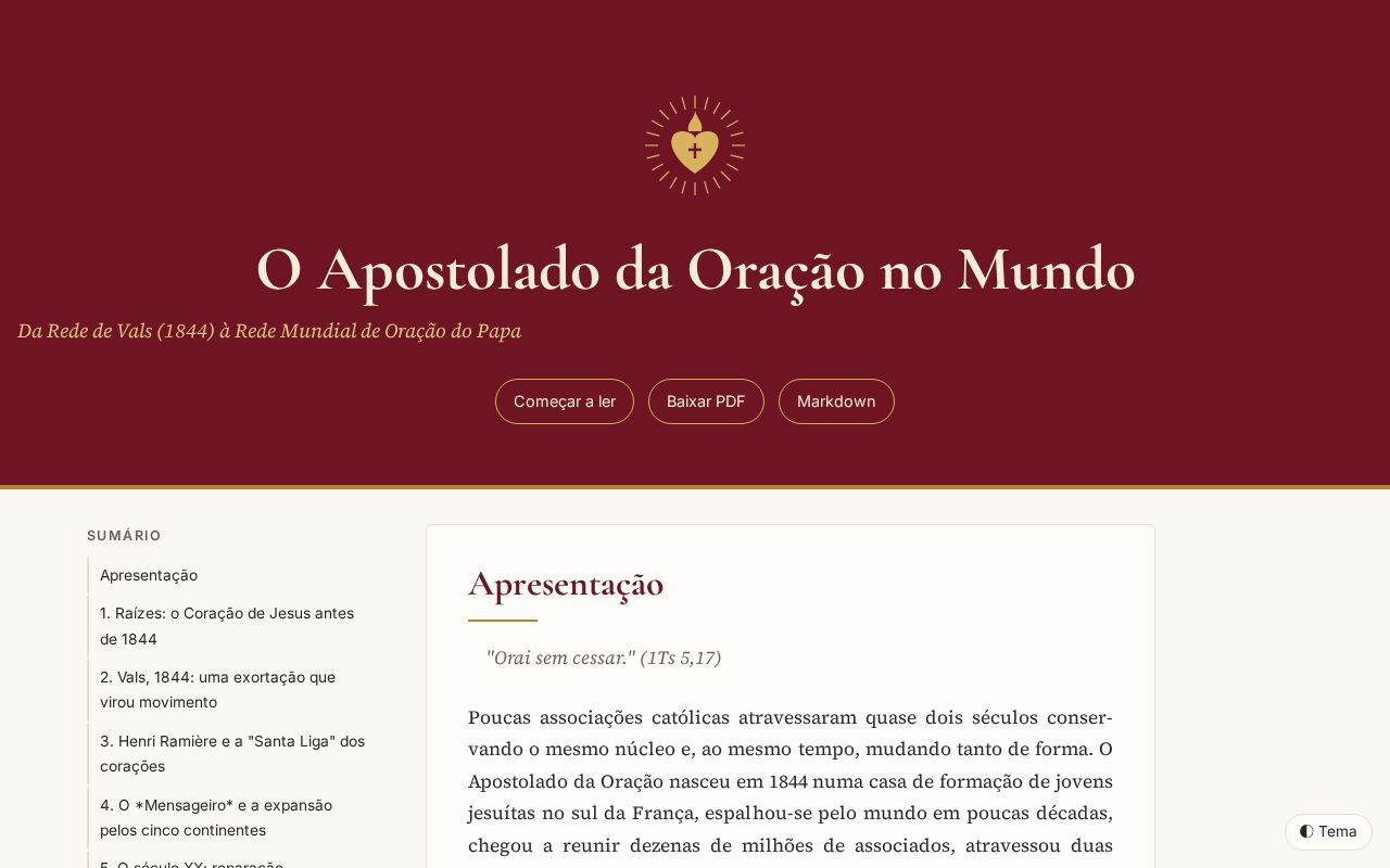 Preview of Livro Apostolado Da Oracao