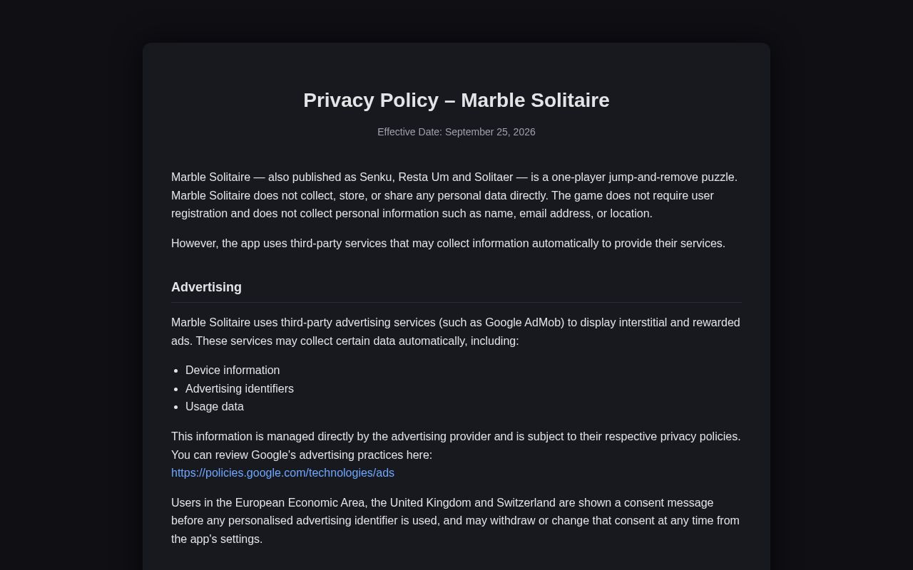 Preview of Senku Privacy