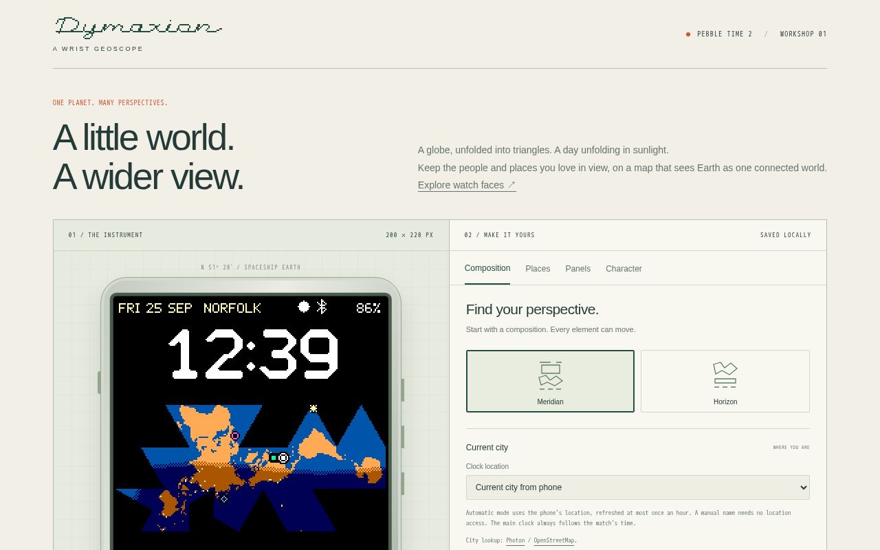 Preview of Dymaxion Watch Face