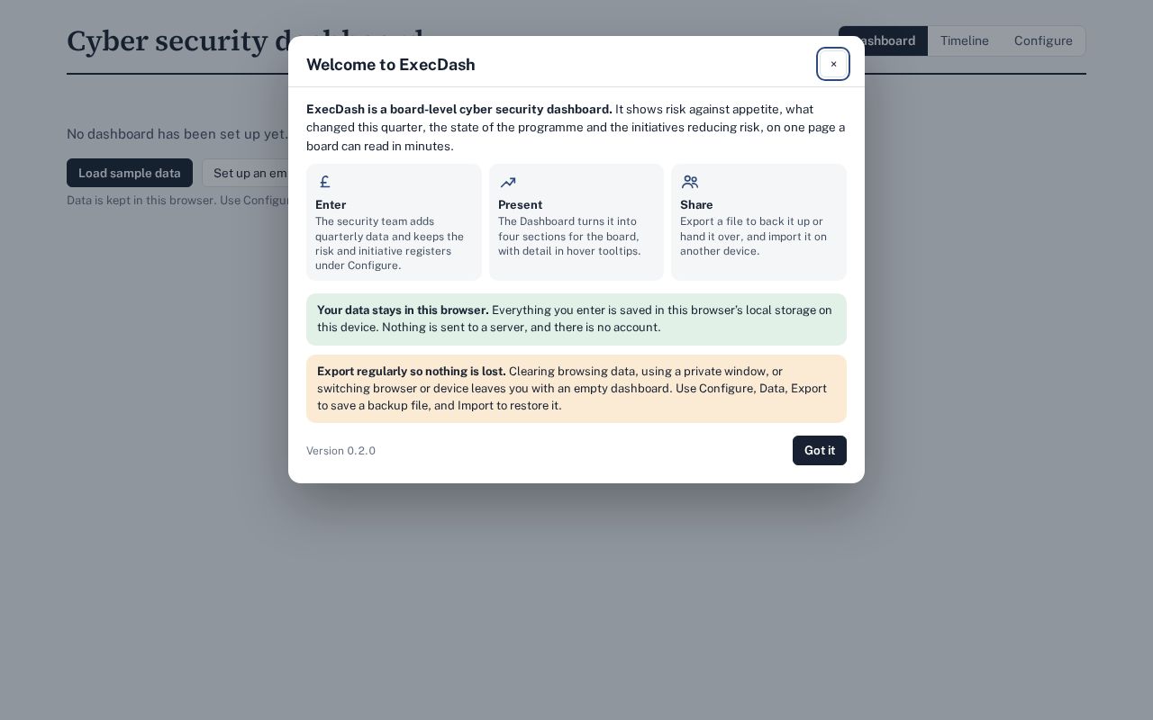 Preview of ExecDash