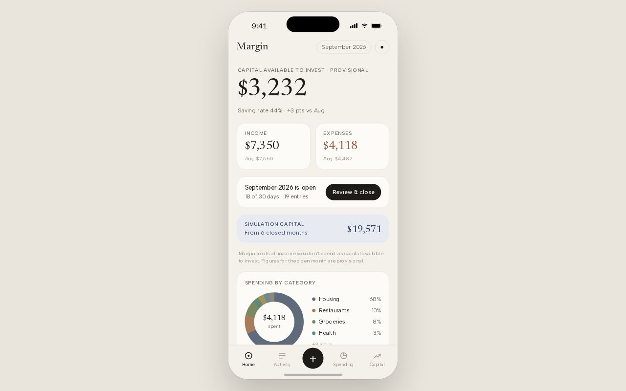 Preview of Margin App