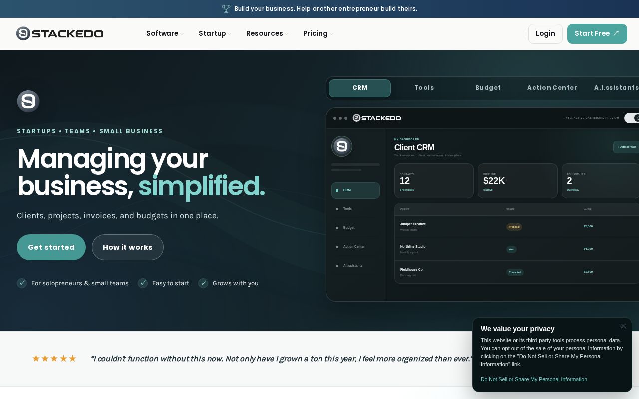 Preview of Small Business Management Software for Solopreneurs