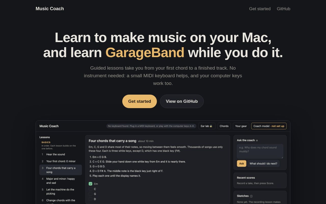 Preview of Music Coach