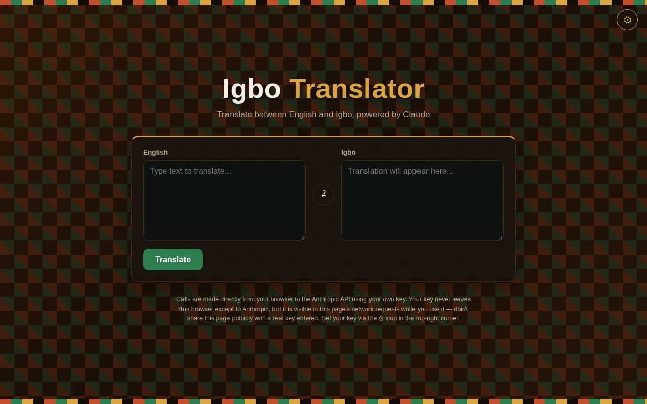 Preview of Igbo Translator