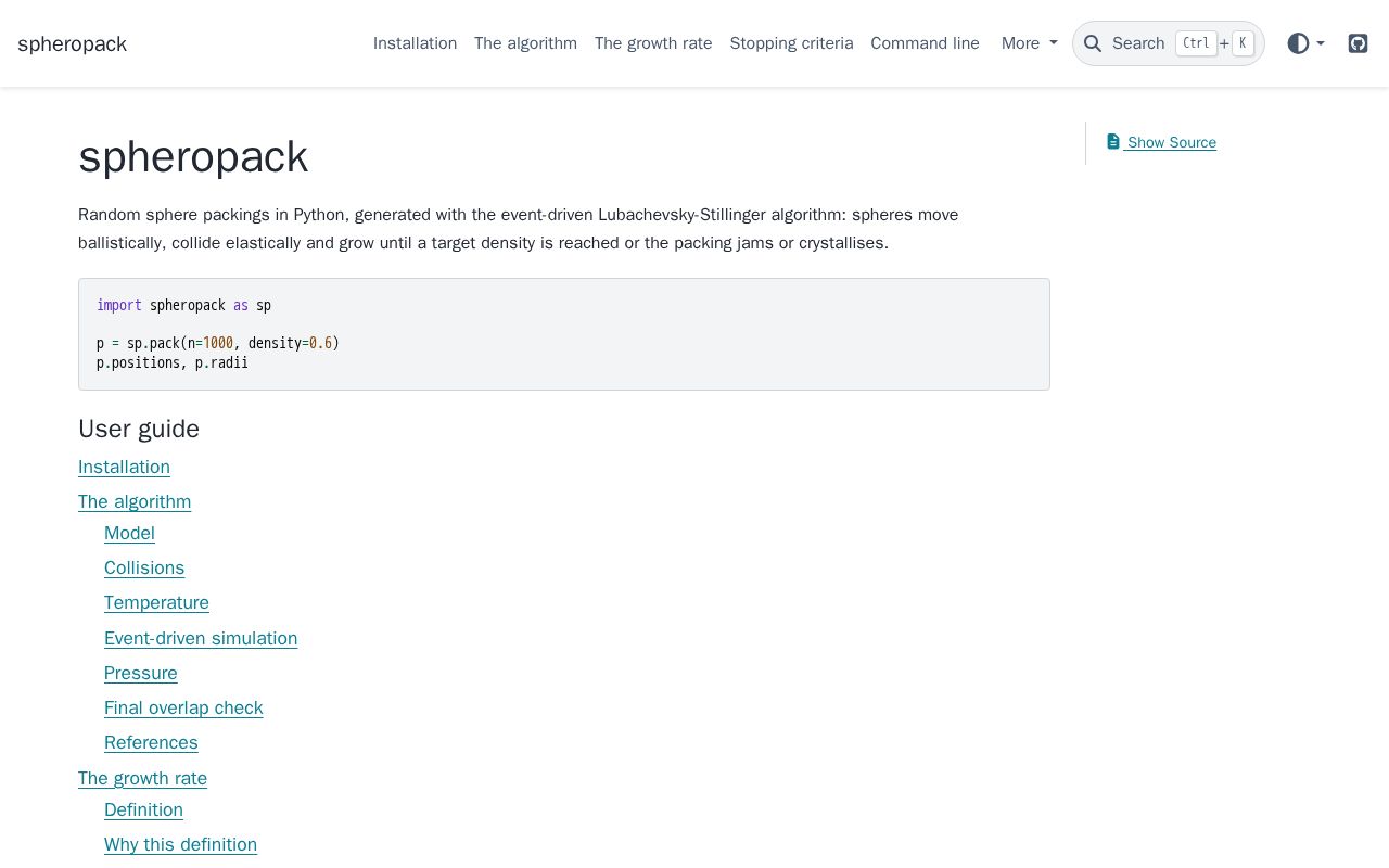 Preview of Spheropack