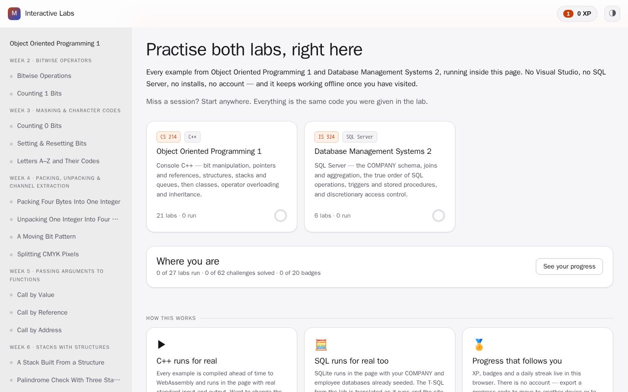 Preview of Mti Interactive Labs