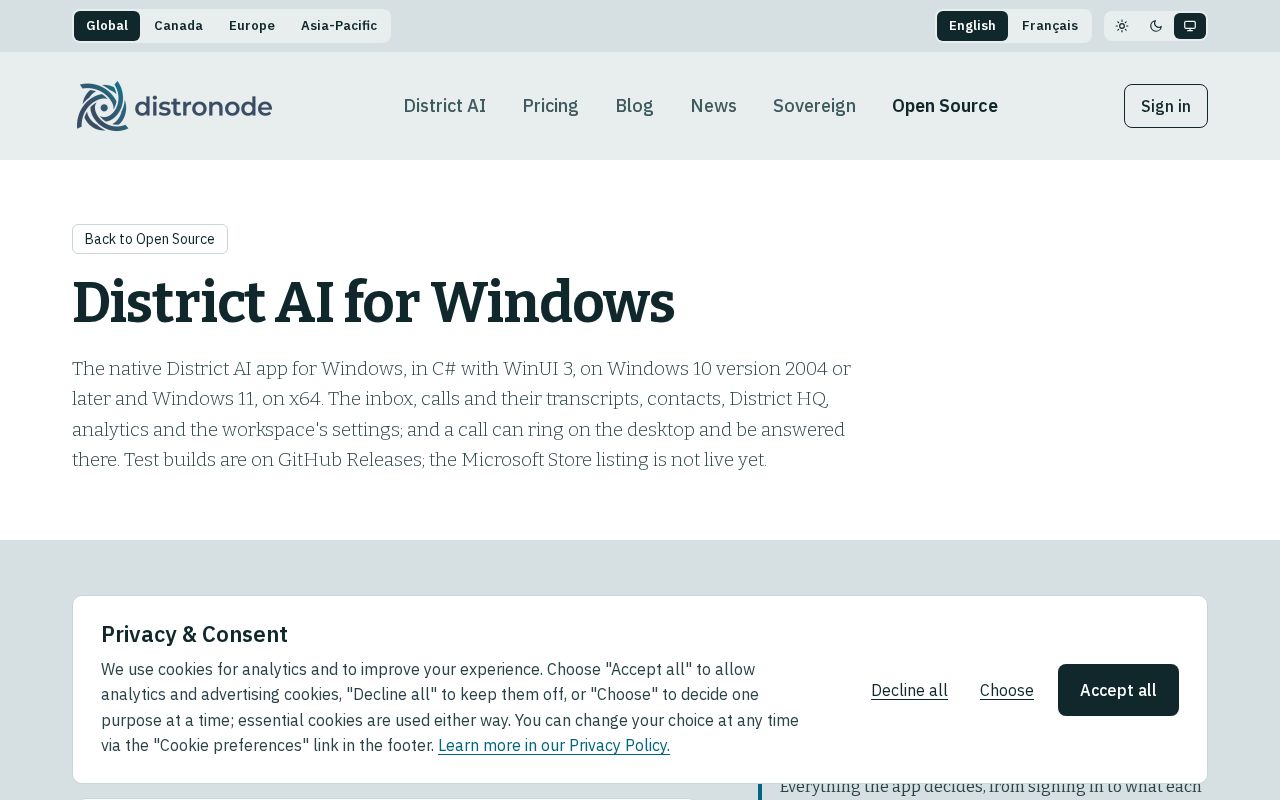 Preview of District Windows