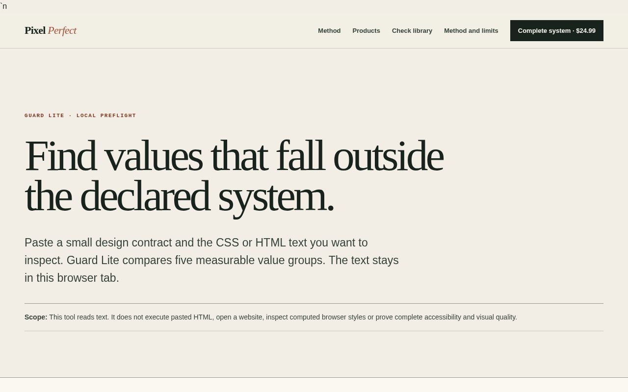 Preview of Guard Lite Checker