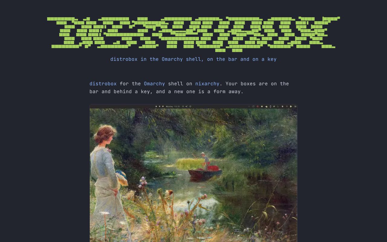 Preview of Nixarchy Distrobox