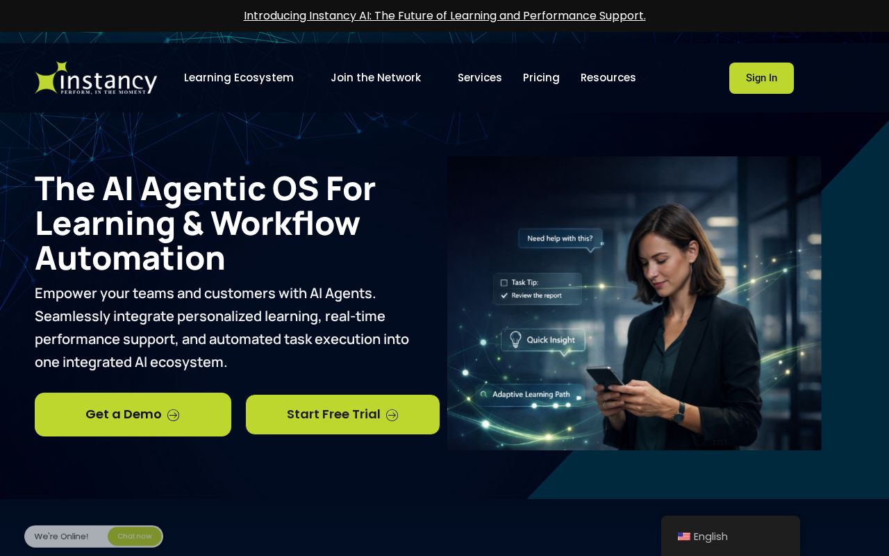 Preview of Instancy Agentic Social Leanring Platform