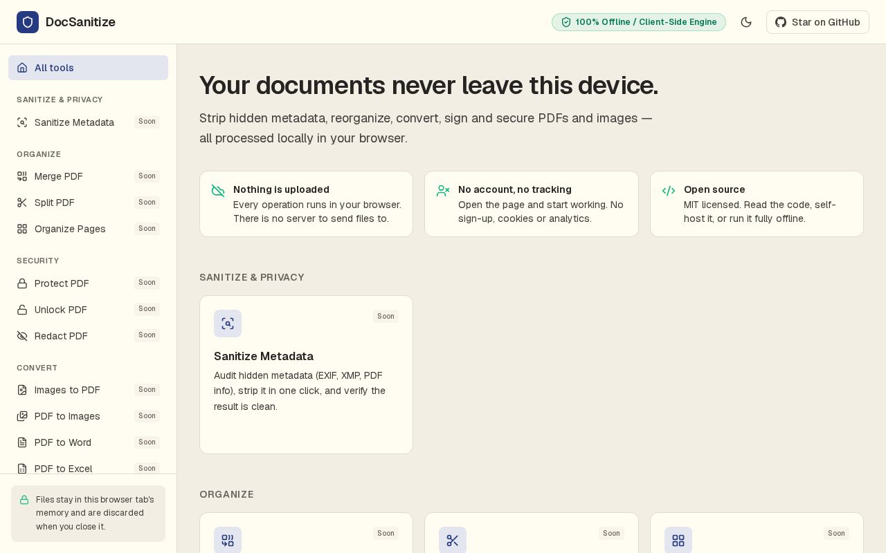 Preview of DocSanitize