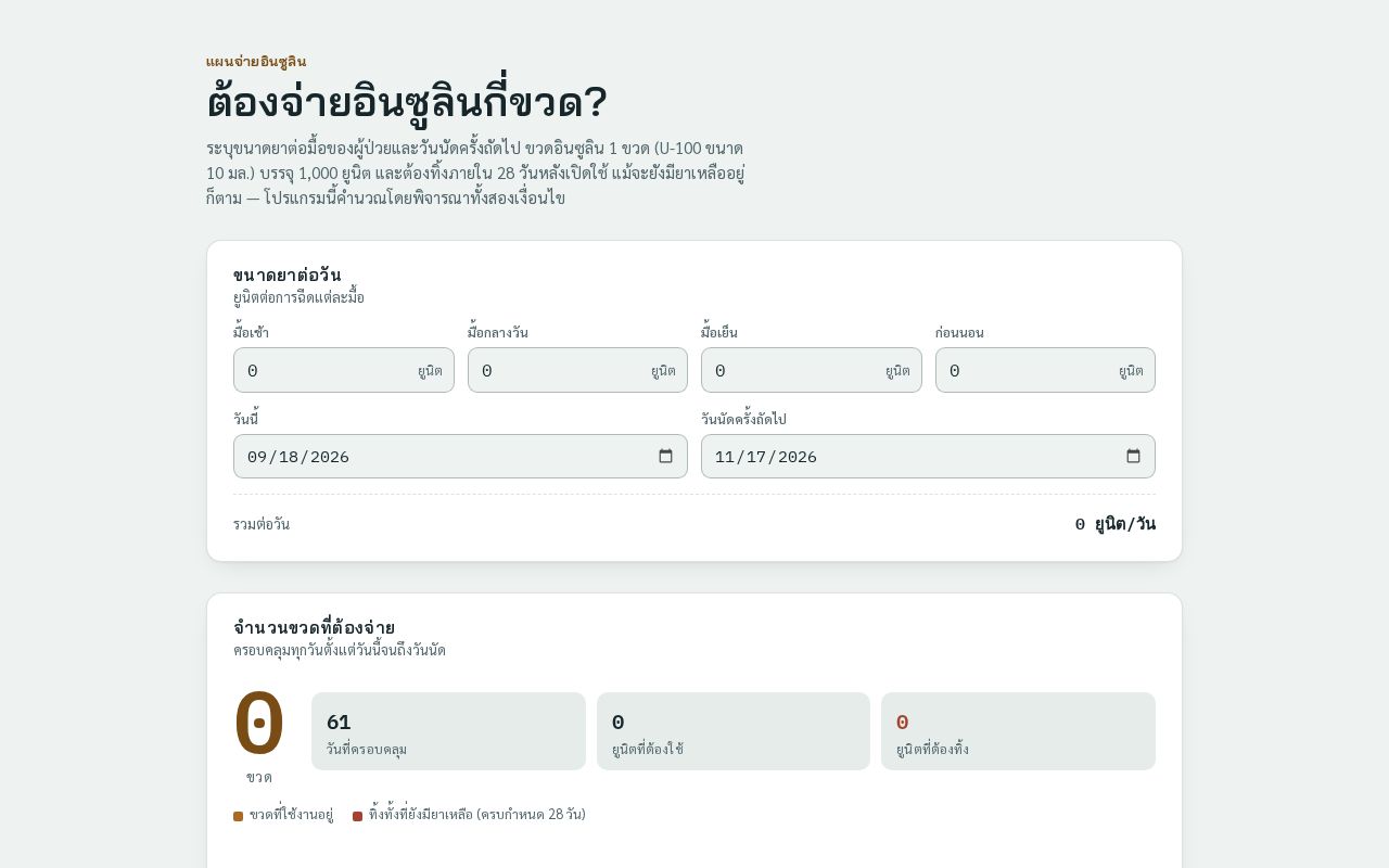 Preview of Insulin Planner