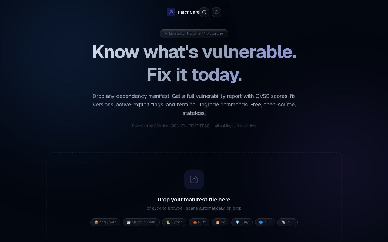 Preview of Patchsafe