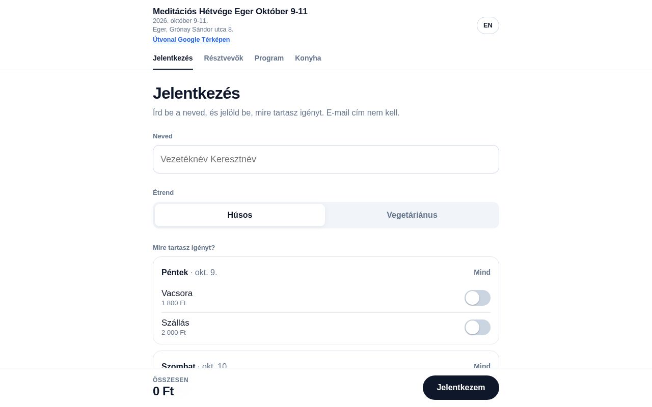 Preview of Jelentkezés