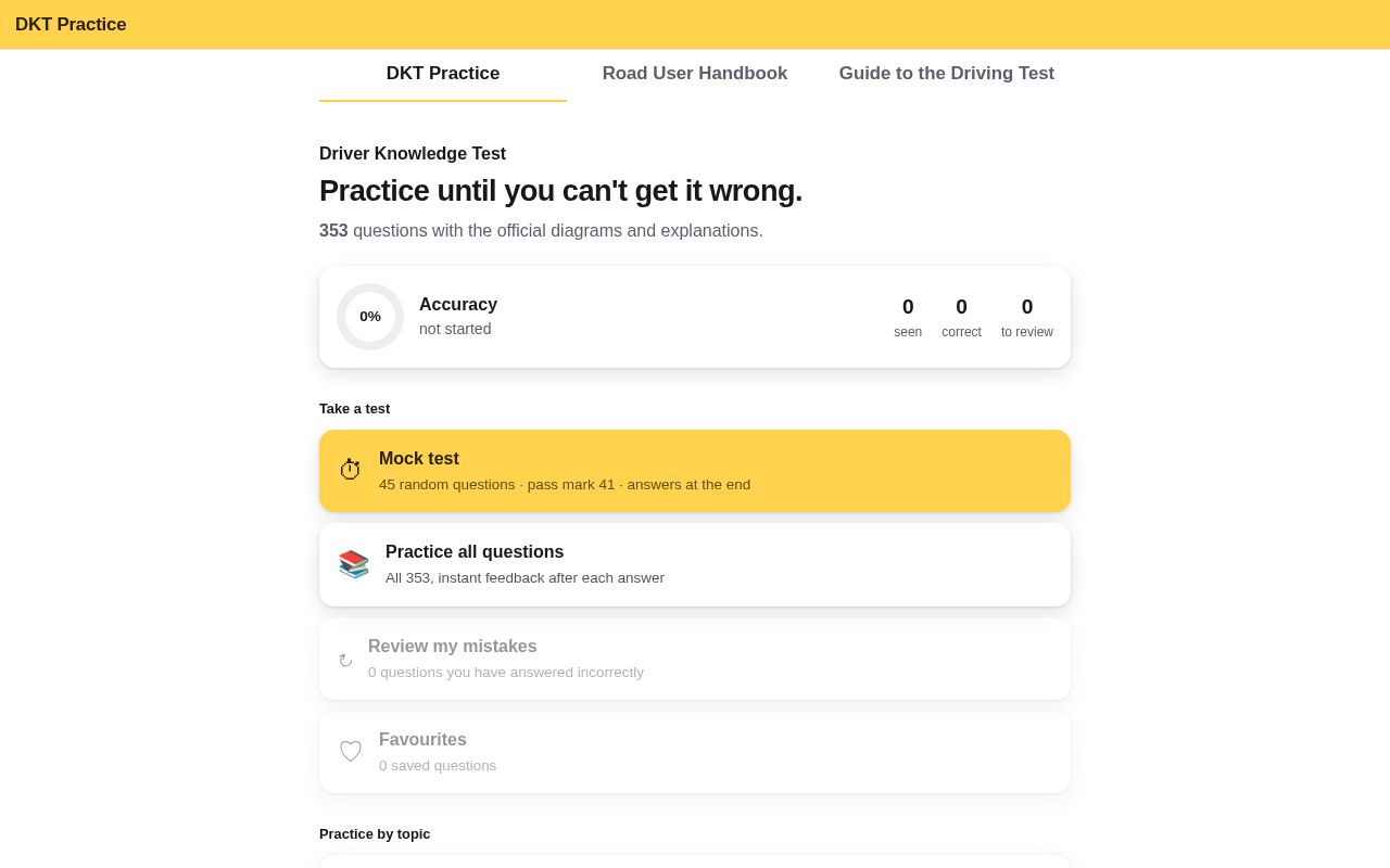 Preview of Driving Test NSW