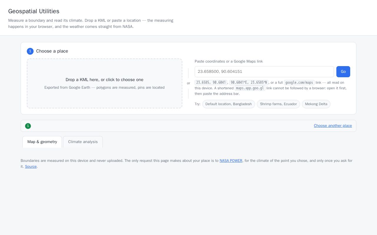 Preview of Geospatial Utilities