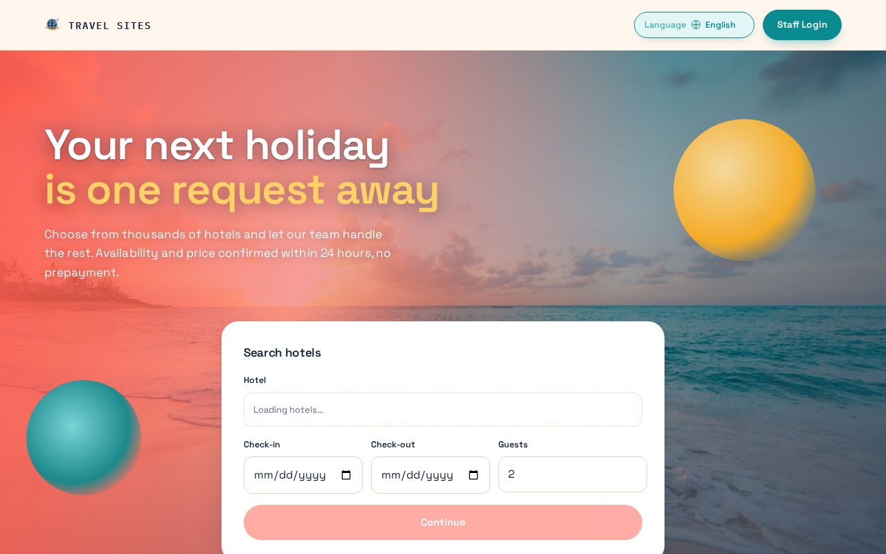 Preview of Hotel Agency