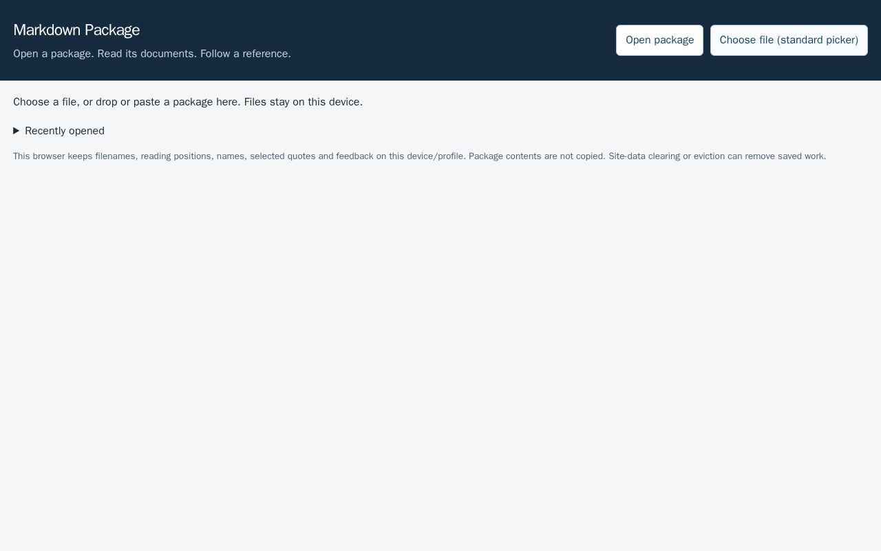 Preview of Markdown Package