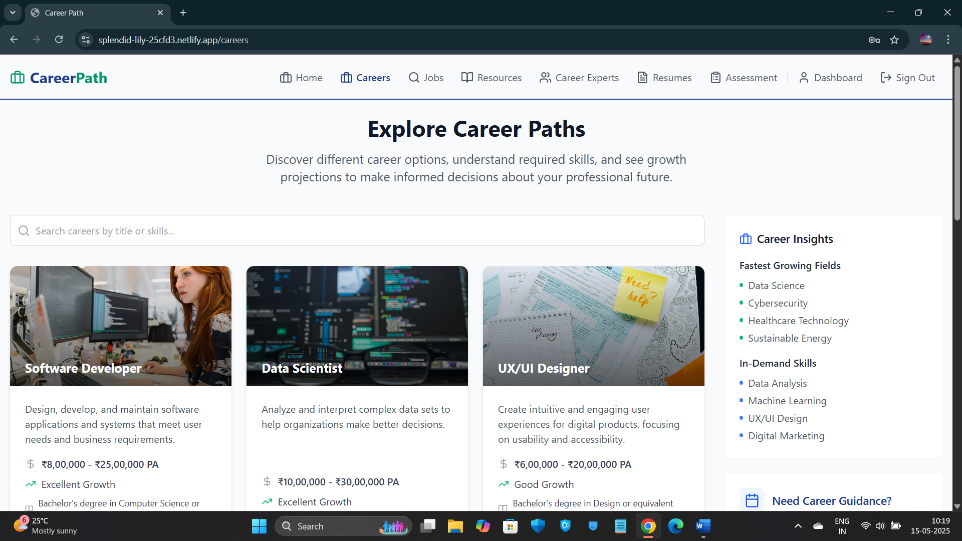 Preview of Career Path
