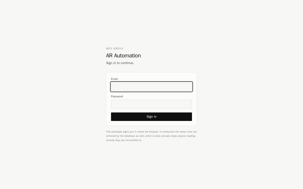 Preview of Mes Ar Automation
