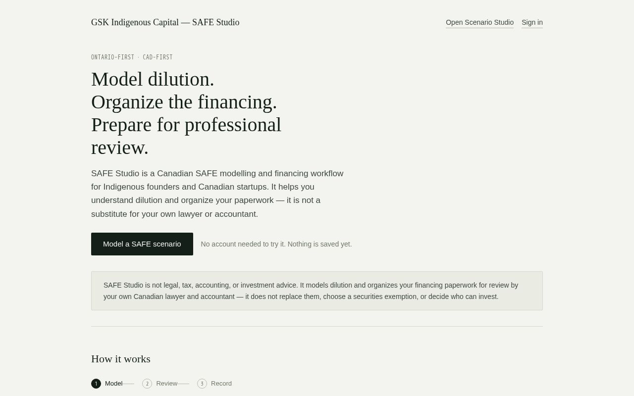 Preview of VC Calculator