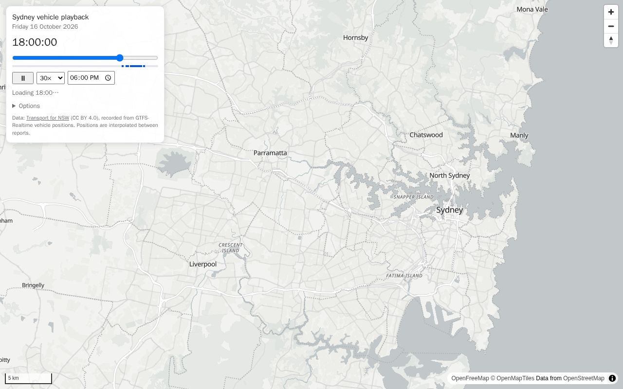 Preview of Tfnsw Playback Map