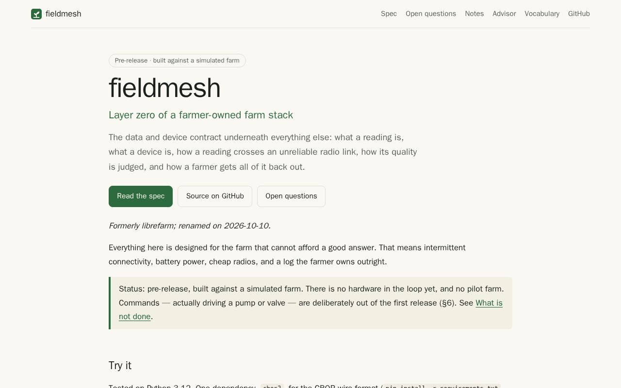 Preview of Fieldmesh