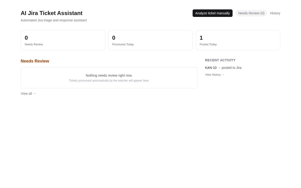 Preview of Jira AI Project