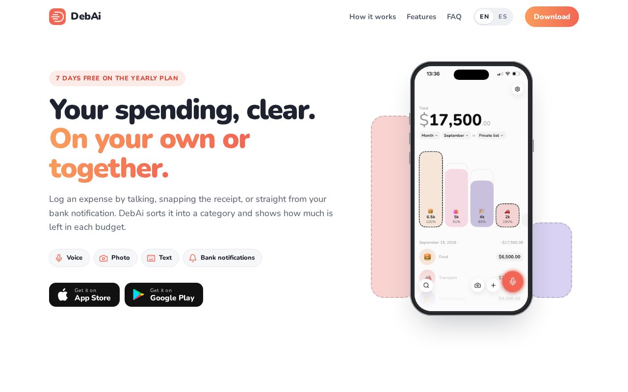 Preview of Debai Web