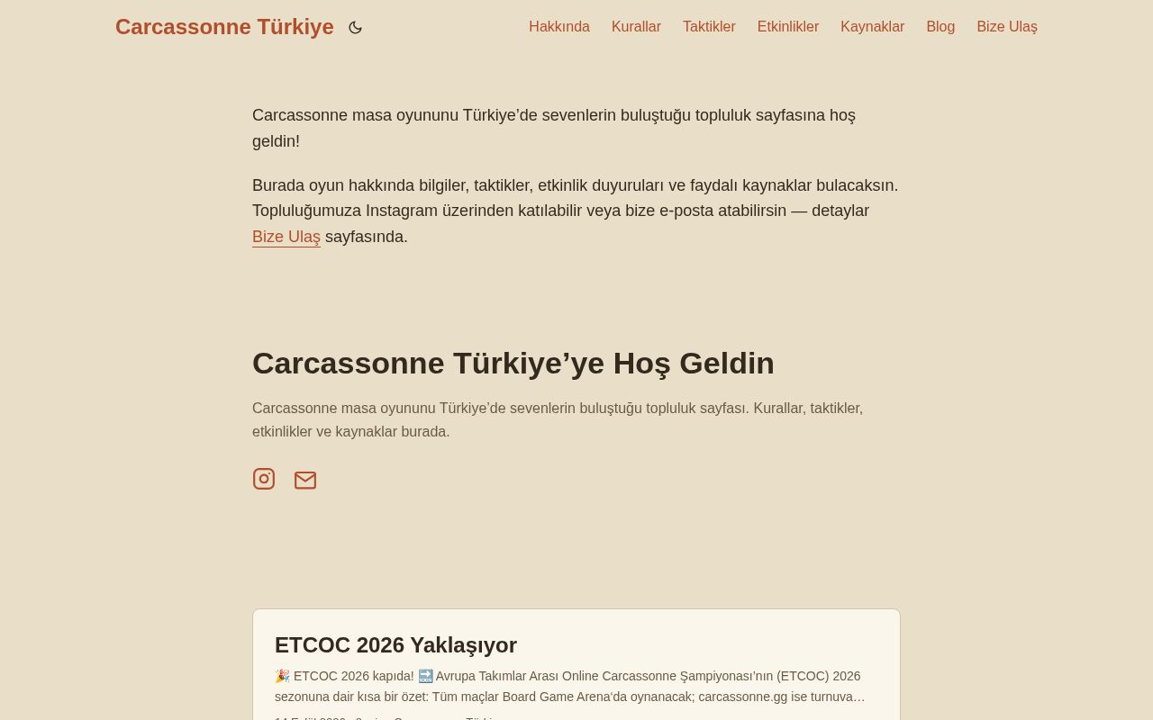 Preview of Carcassonne Türkiye Topluluğu