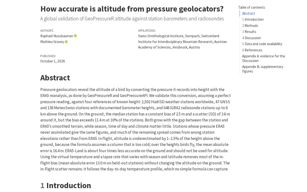 Preview of Altitude Validation