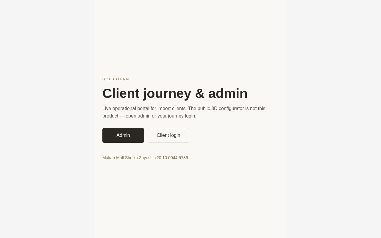 Preview of Goldstern Egypt Phase 1 website